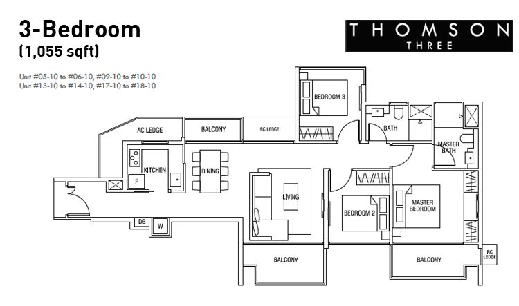 Thomson Three Floor Plan 3-Bedroom