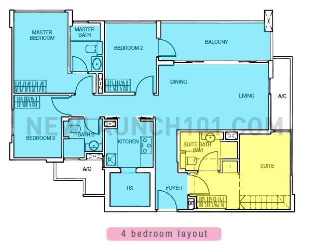Sunnyvale Residences Review Dual-Key Floor Plan