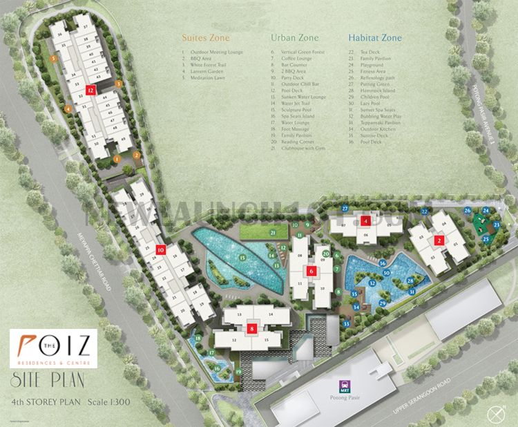 The Poiz Residences Potong Pasir Site Plan