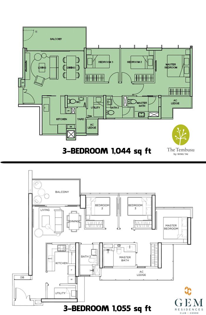 GEM Residences Floor Plan Compare