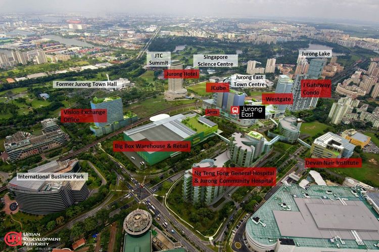 Jurong Gateway and Jurong Lake District Plans by URA