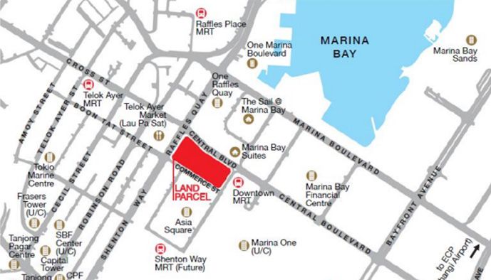 Central Boulevard Marina Bay Land Sales