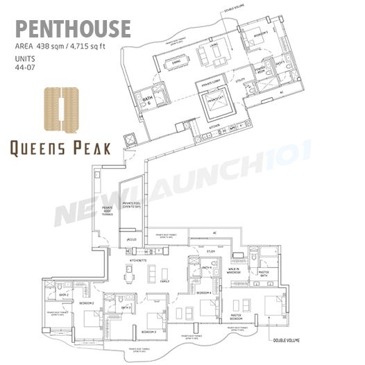 Queens Peak Floor Plan Penthouse