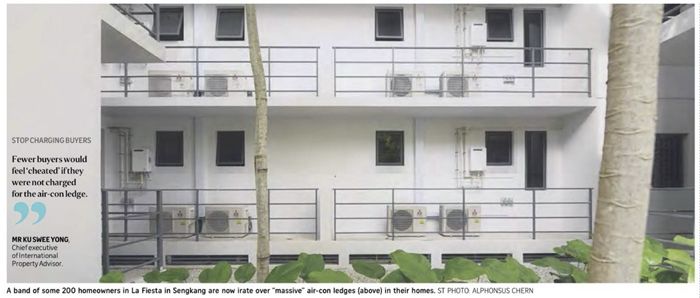 La Fiesta condo owners angry over massive aircon ledges Straits Times