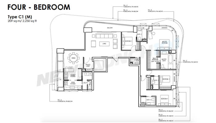 New Futura Floor Plan 4-Bedroom 2250