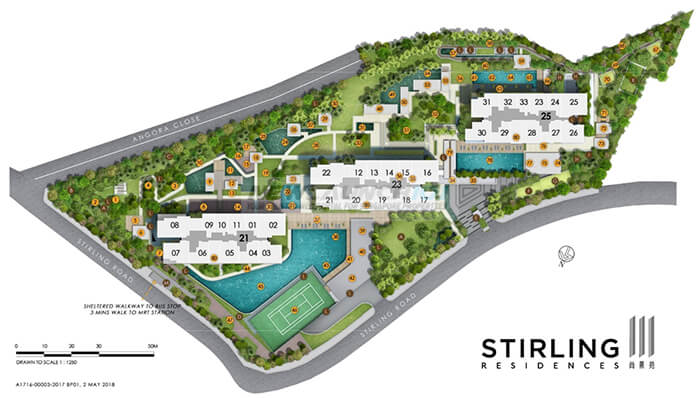 Stirling Residences Site Plan