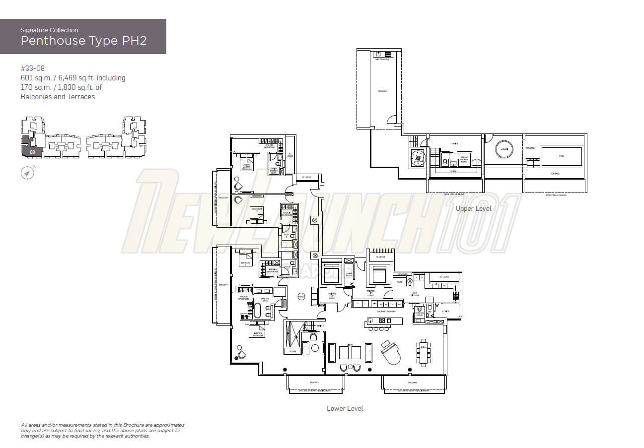 Marina One Residences Floor Plan Penthouse Type PH2