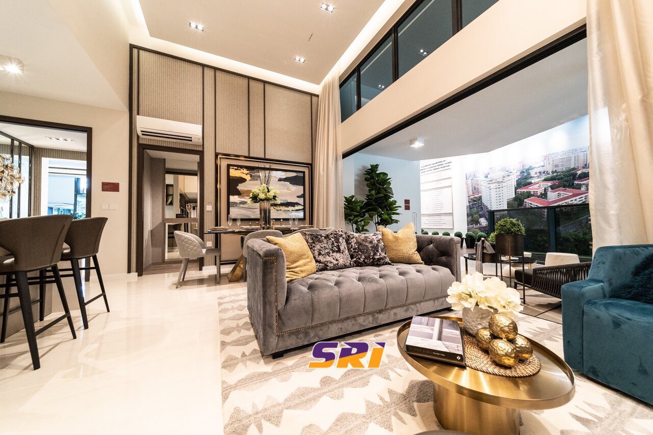 Riverfront Residences Showflat 3-bedroom high ceiling