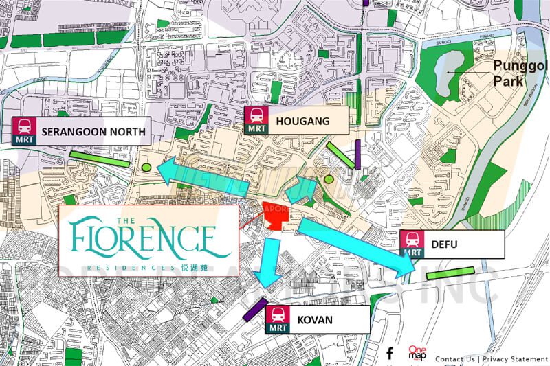 MRT stations close to Florence Residences condo