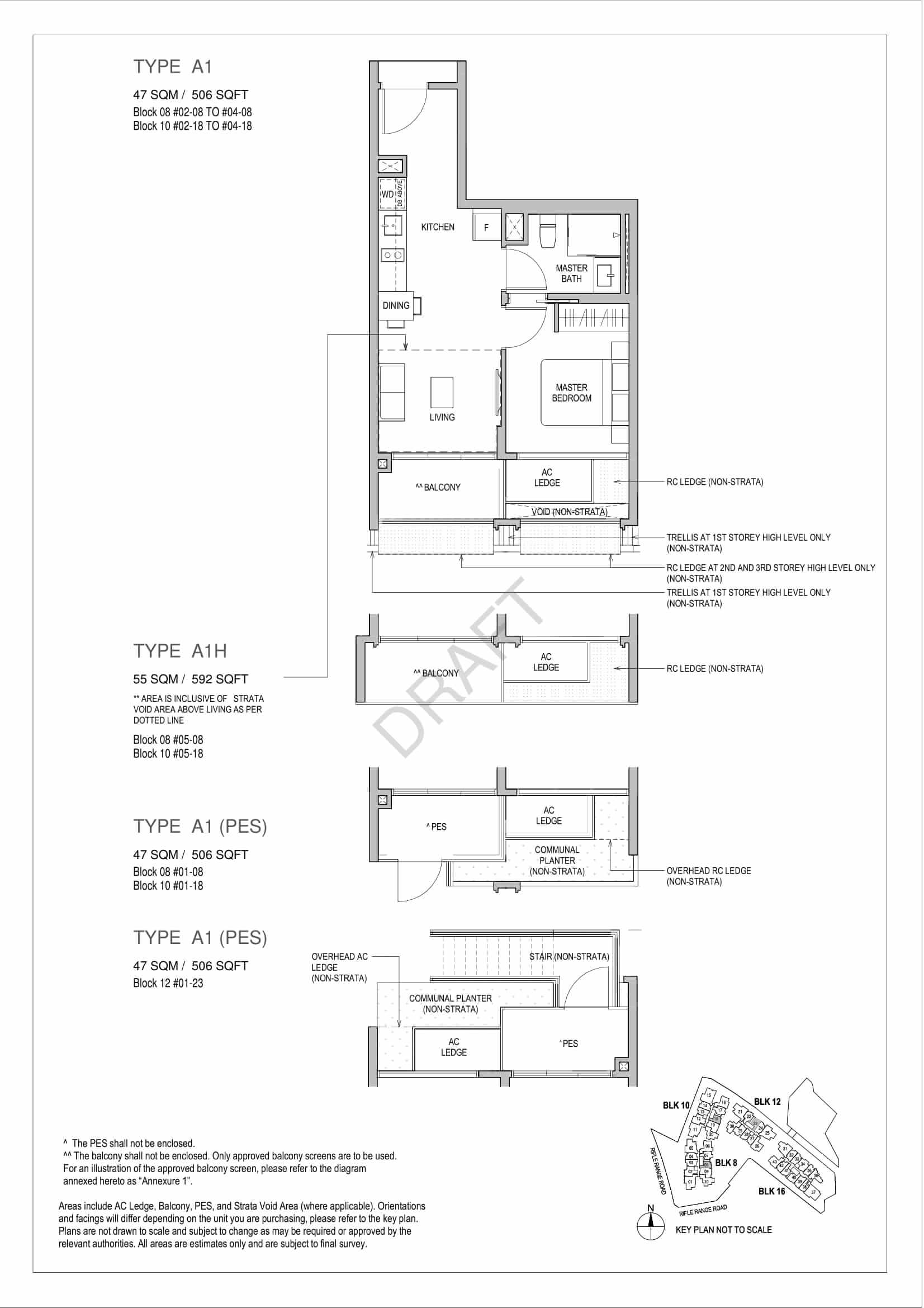 Mayfair Gardens - 1-Bedroom Floor Plan Type A1