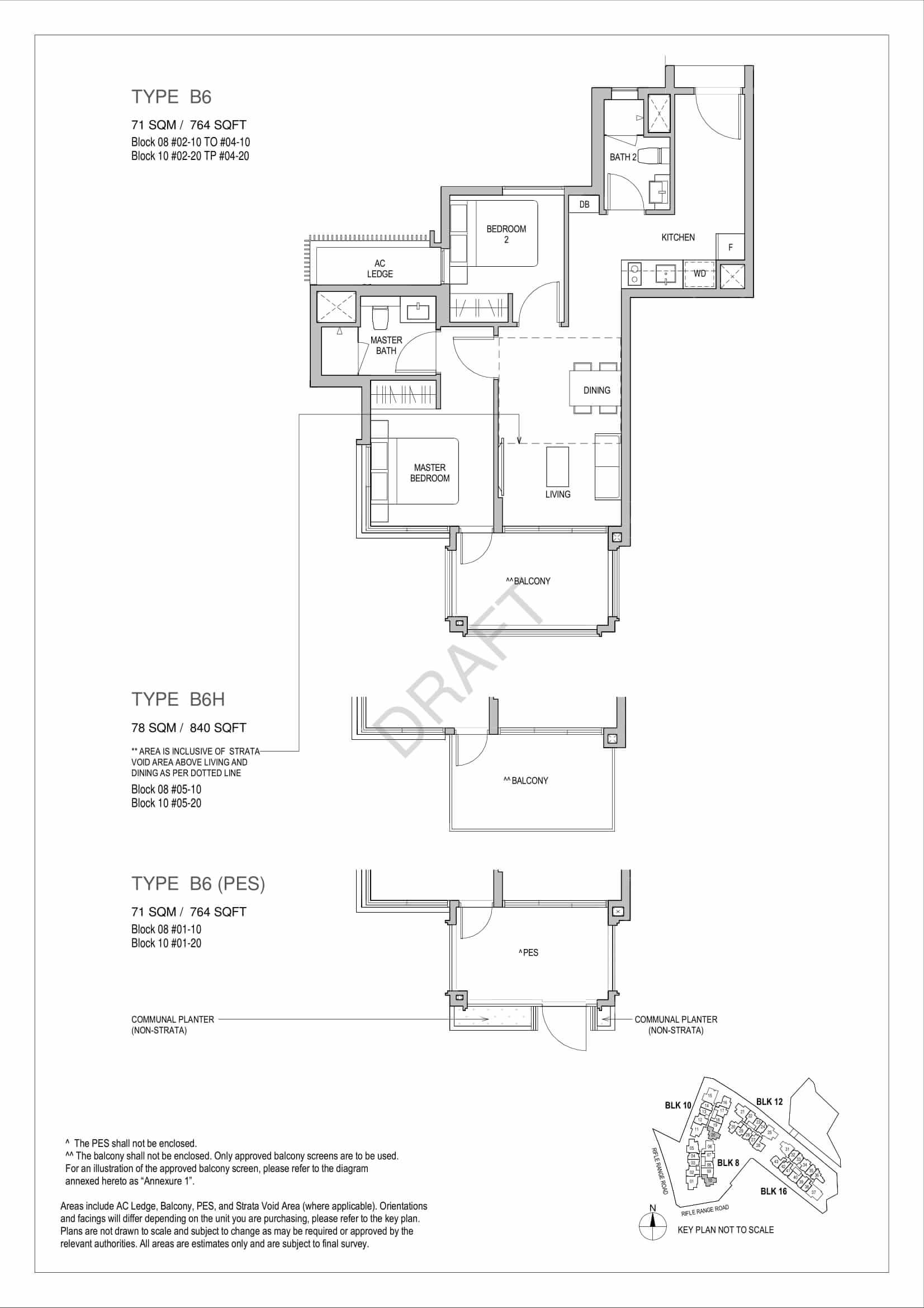 Mayfair Gardens - 2-Bedroom Floor Plan Type B6