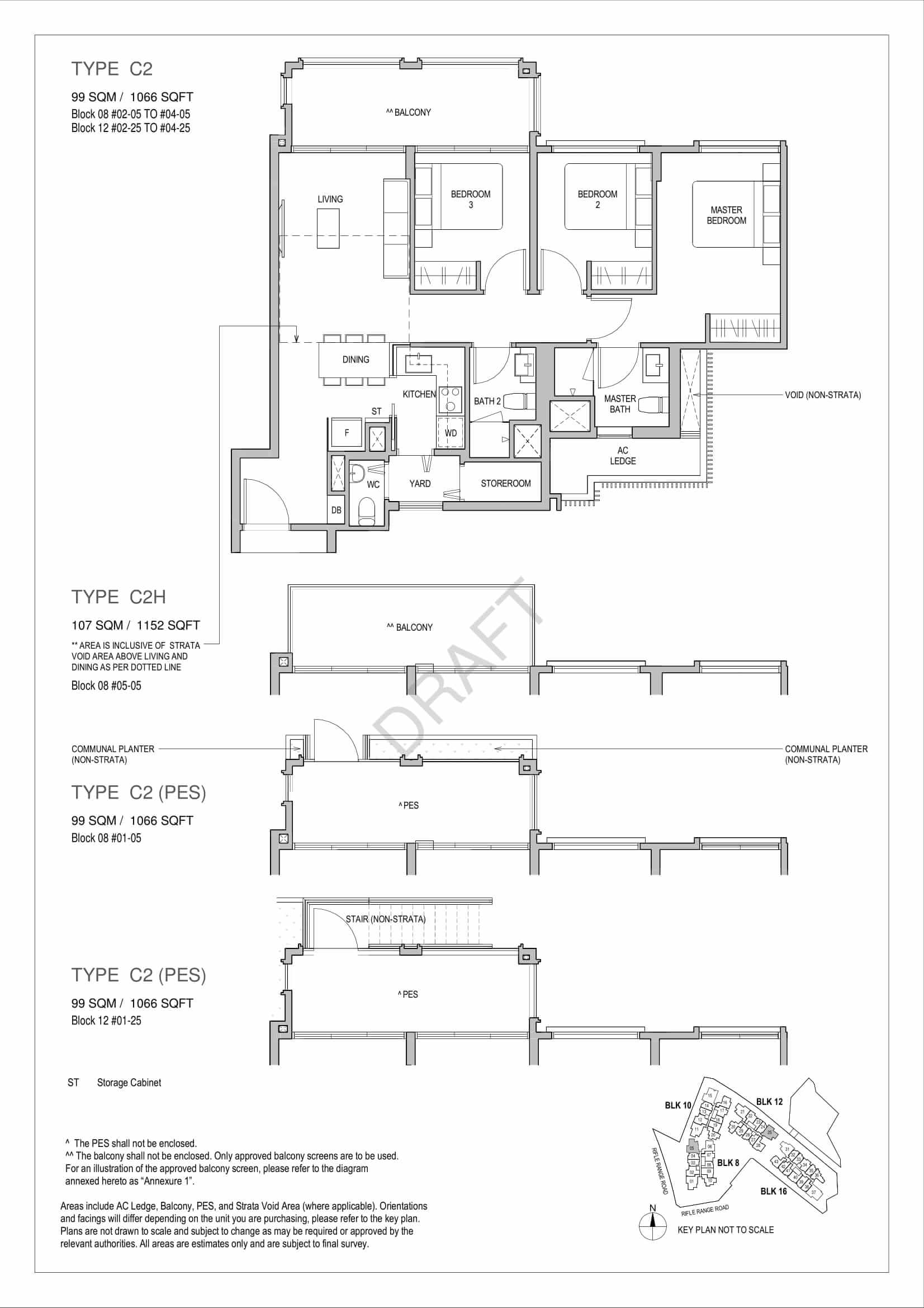 Mayfair Gardens - 3-Bedroom Floor Plan Type C2
