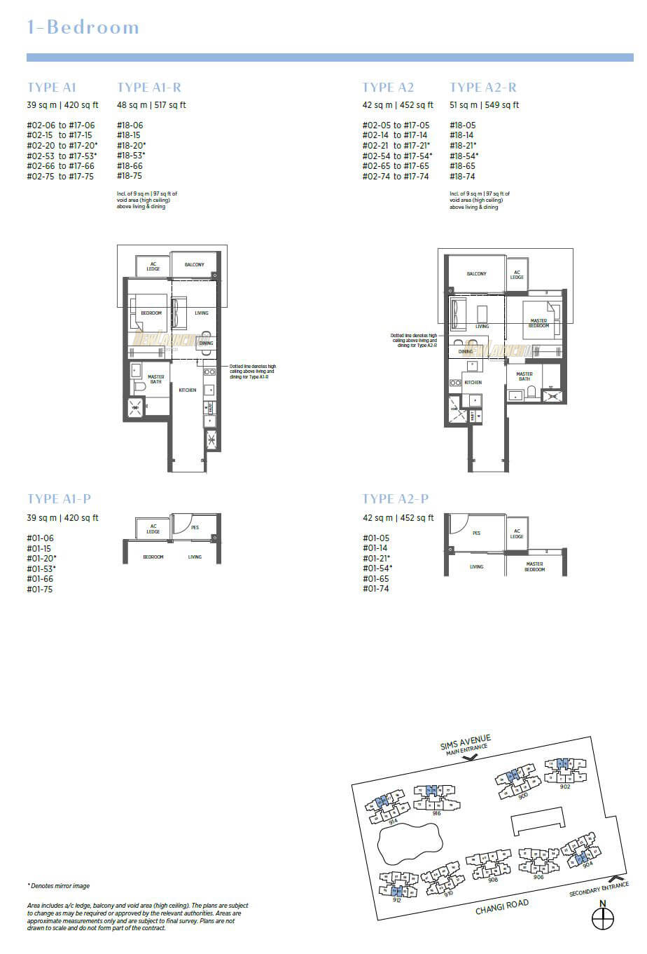 Parc Esta Floor Plan 1-Bedroom