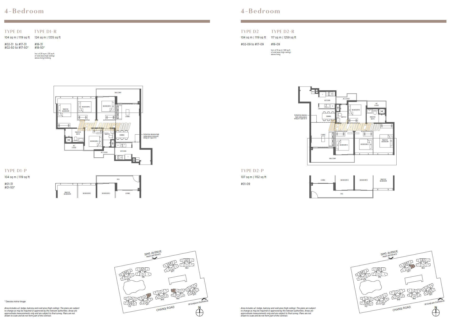 Parc Esta Floor Plan 4-Bedroom