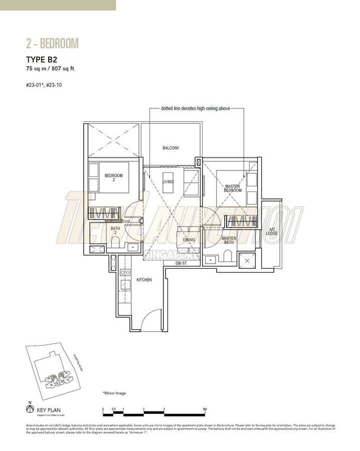 Sky Everton Floor Plan 2-Bedroom Type B2