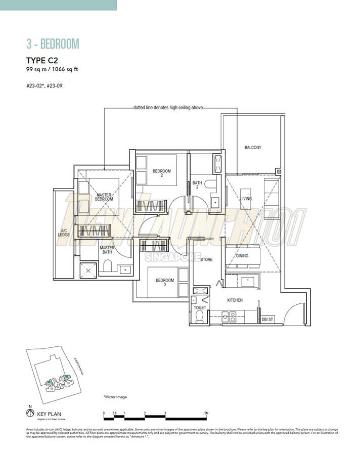 Sky Everton Floor Plan 3-Bedroom Type C2