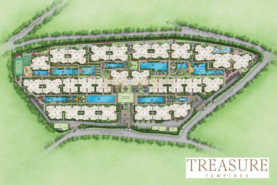 Treasure at Tampines Site Plan