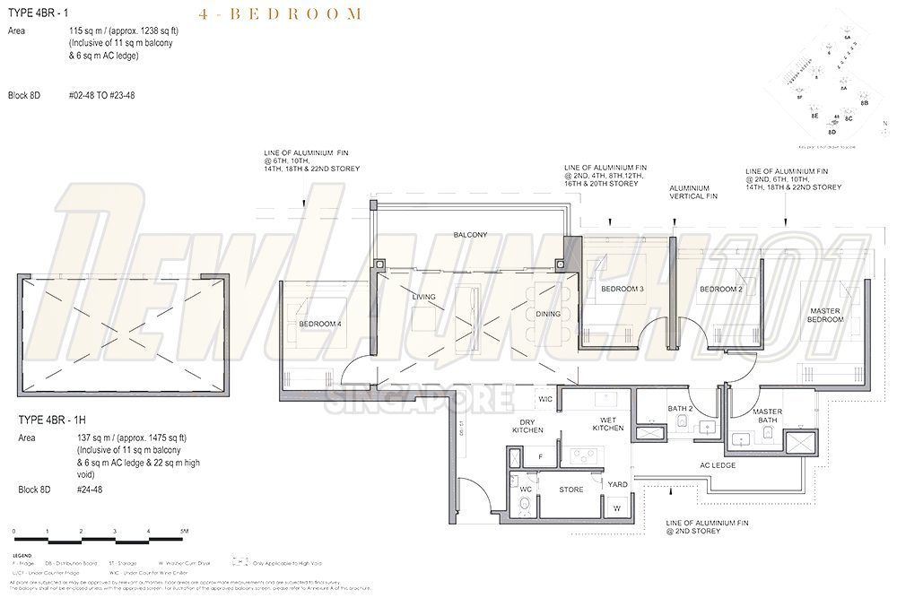 Parc Clematis Floor Plan 4-Bedroom 1238