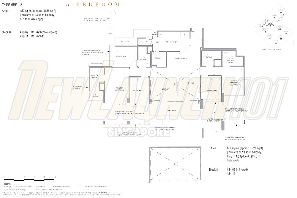 Parc Clematis Floor Plan 5-Bedroom 1636