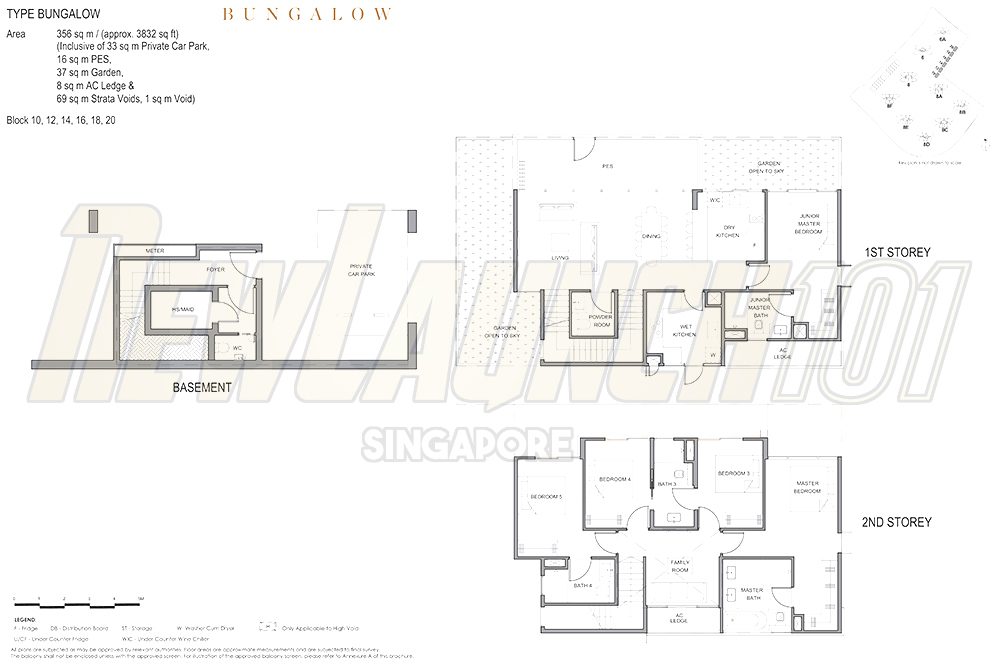 Parc Clematis Floor Plan Bungalow 3832