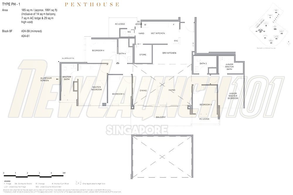 Parc Clematis Floor Plan Penthouse 1991