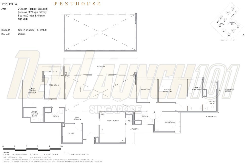 Parc Clematis Floor Plan Penthouse 2605