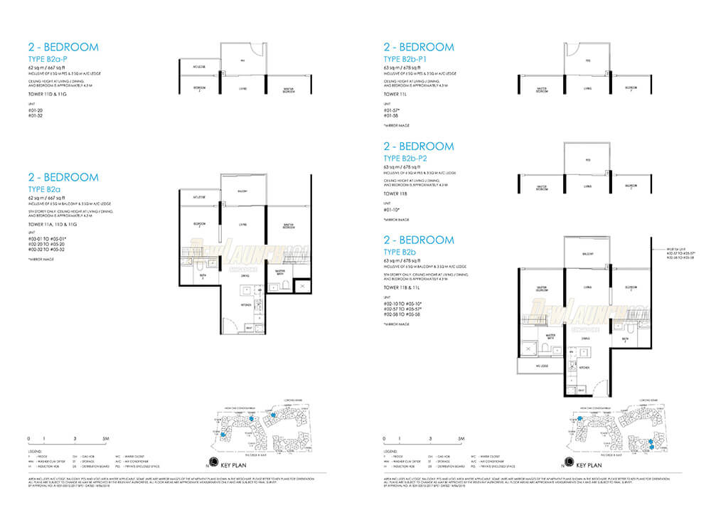 Daintree Residence Floor Plan 2-Bedroom Type B2