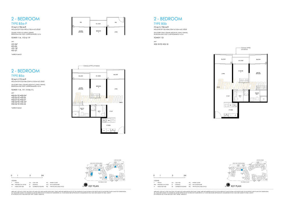 Daintree Residence Floor Plan 2-Bedroom Type B5