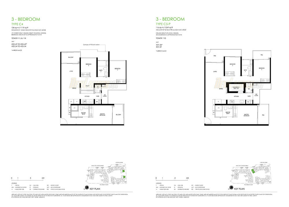 Daintree Residence Floor Plan 3-Bedroom Type C4