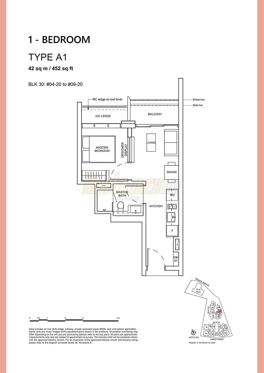 Haus on Handy Floor Plan 1-Bedroom Type A1