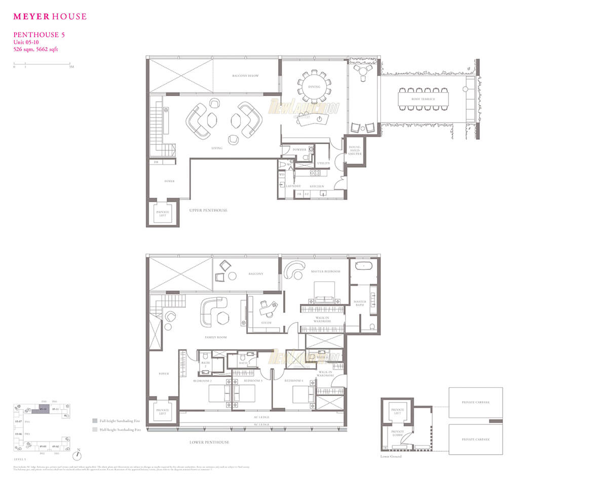 Meyerhouse Condo Penthouse Floor Plan Unit 05-10