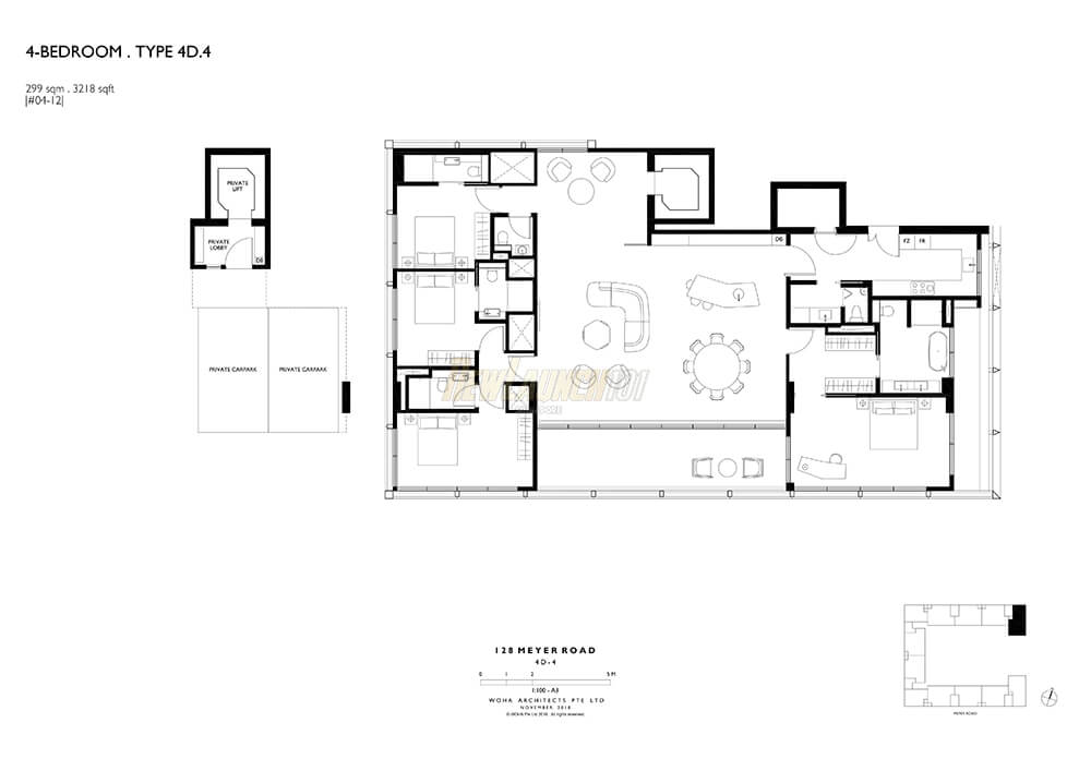 Meyerhouse Floor Plan 4-Bedroom Type 4D4