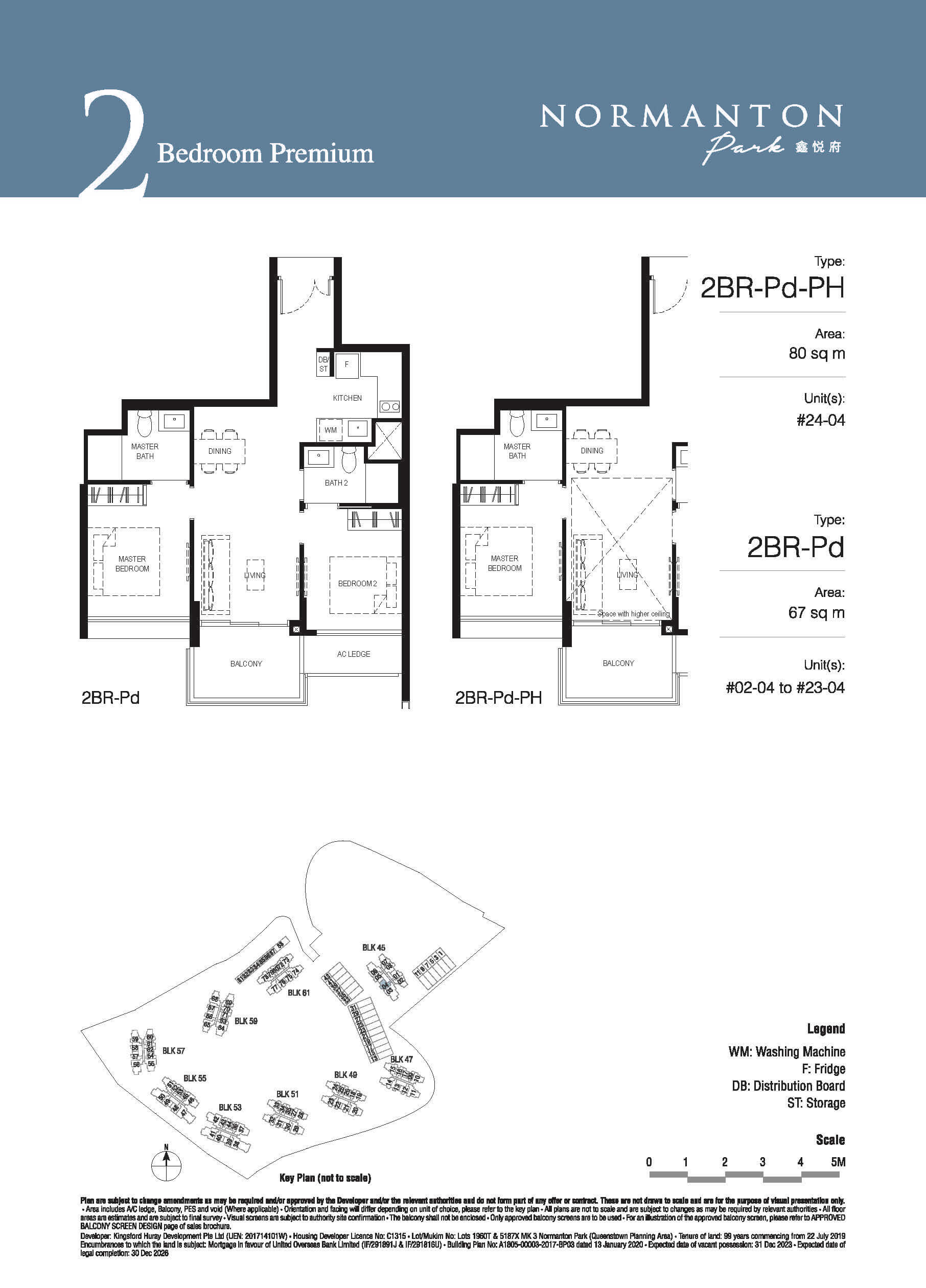 Normanton Park Floor Plan 2-Bedroom Premium Type Pd