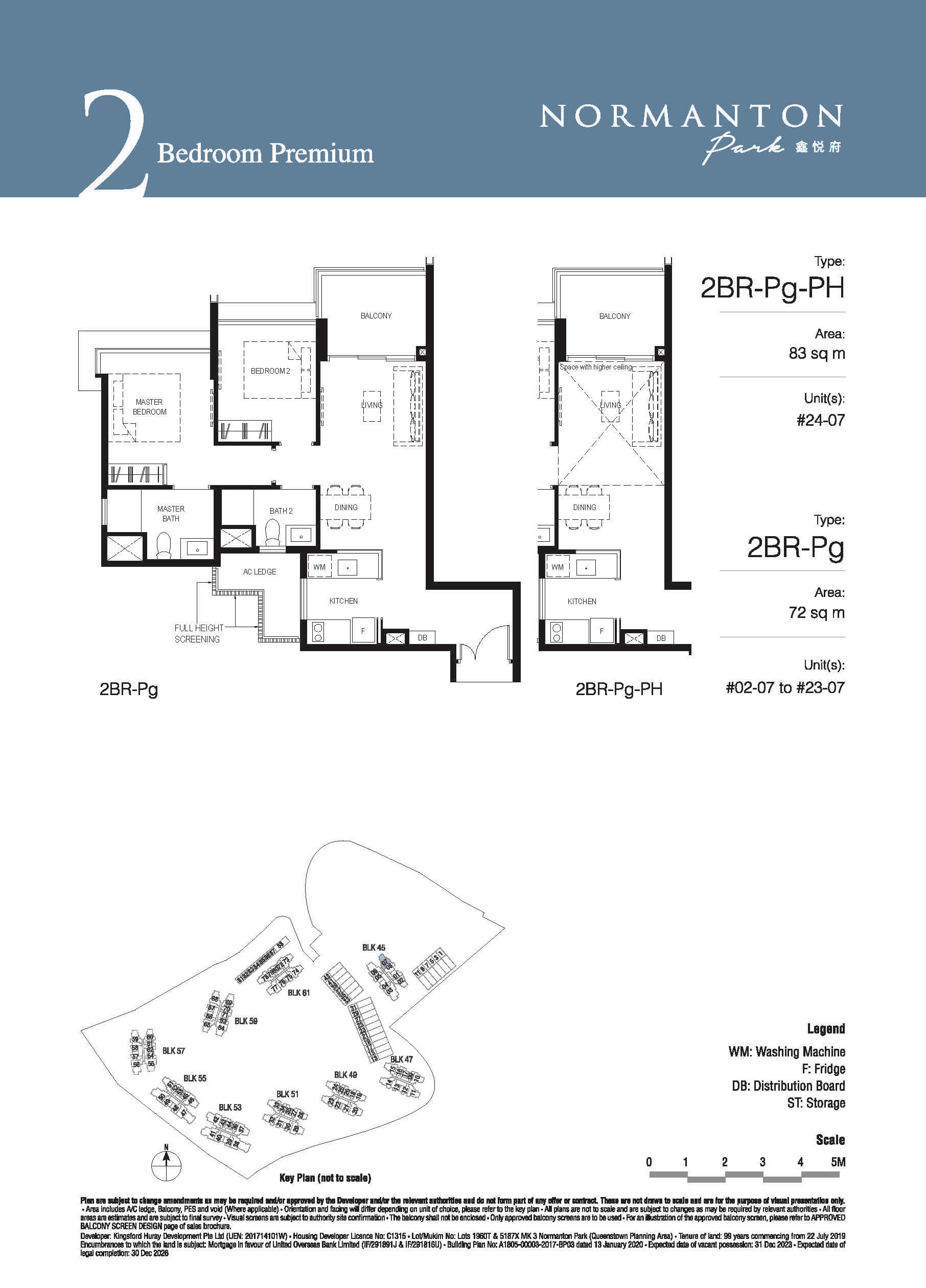 Normanton Park Floor Plan 2-Bedroom Premium Type Pg