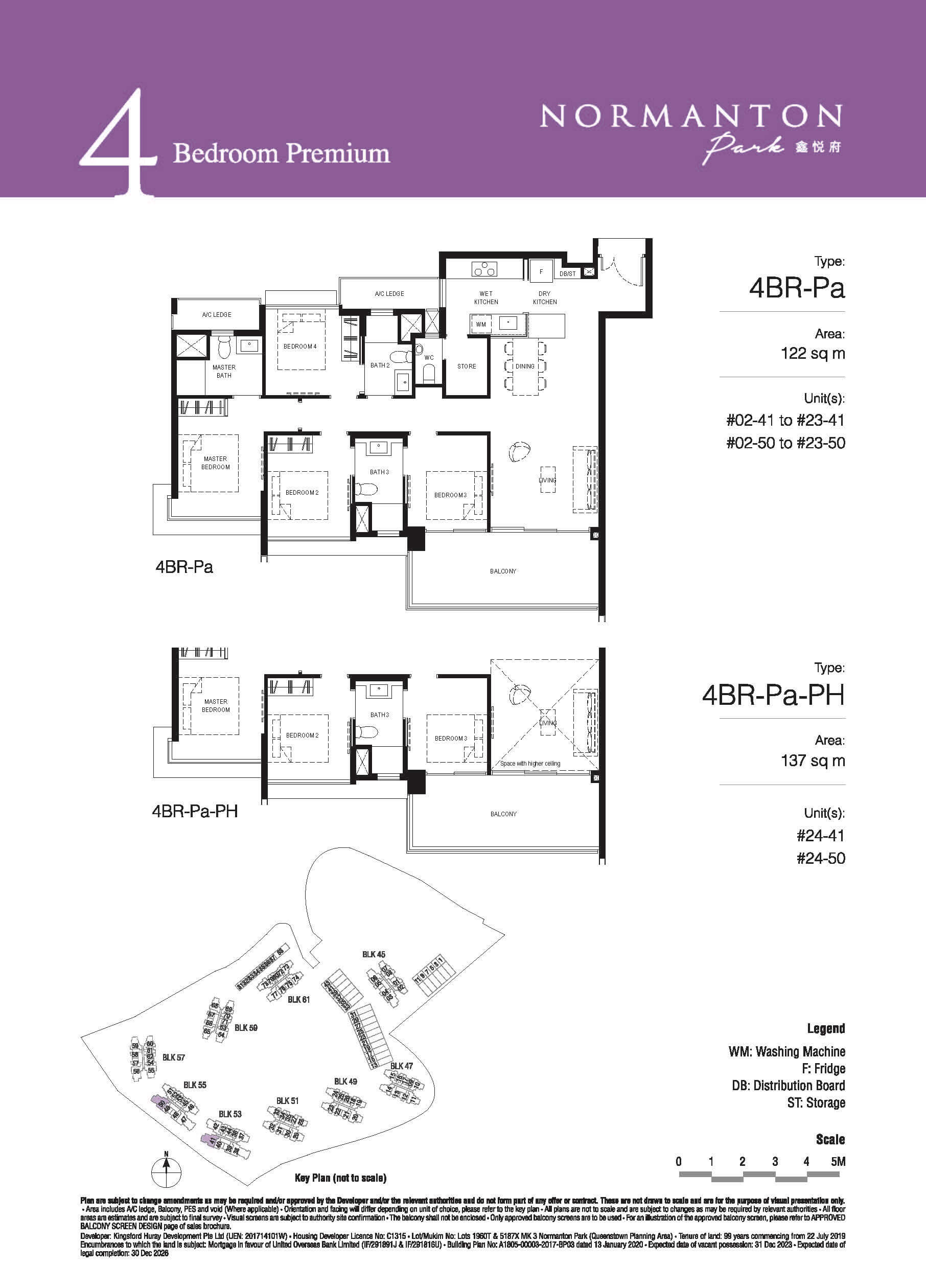 Normanton Park Floor Plan 4-Bedroom Premium Type Pa