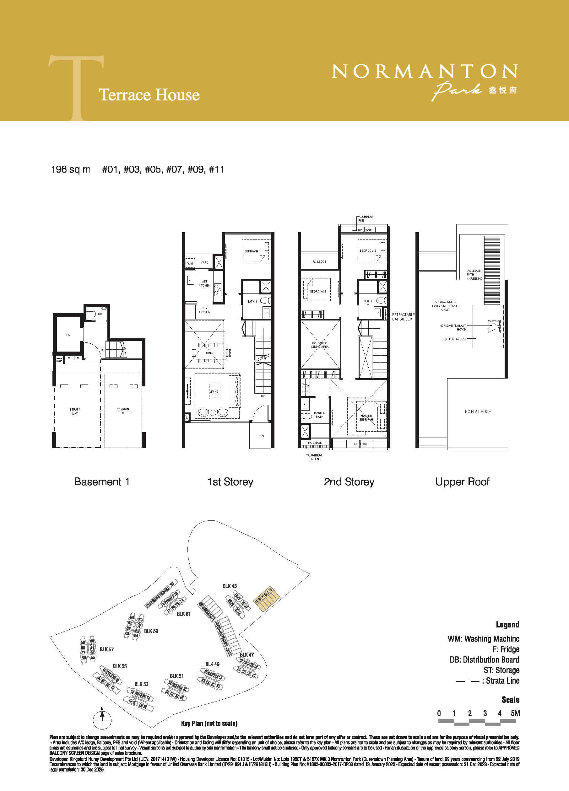 Normanton Park Floor Plan Terrace House Type A