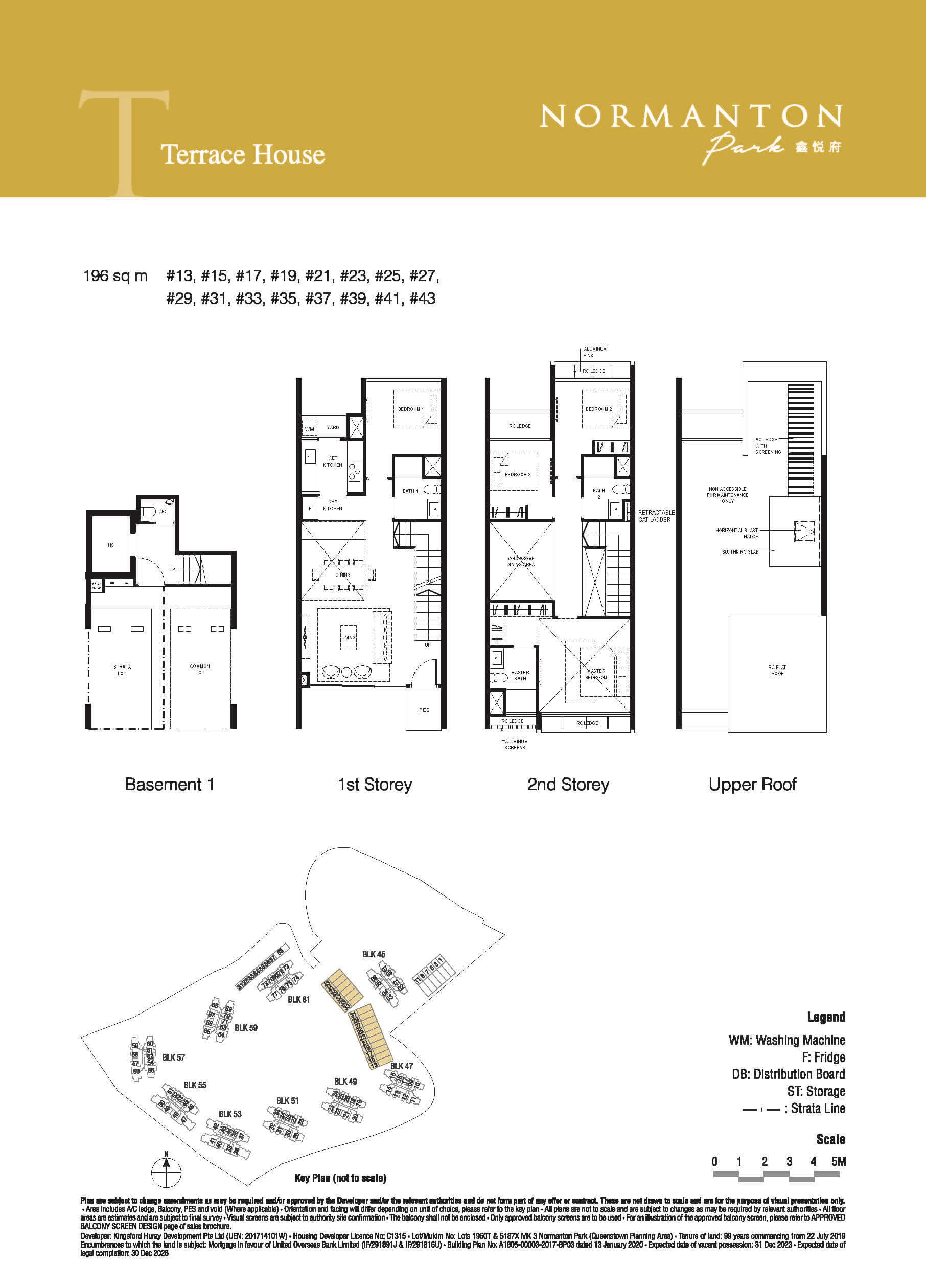Normanton Park Floor Plan Terrace House Type B