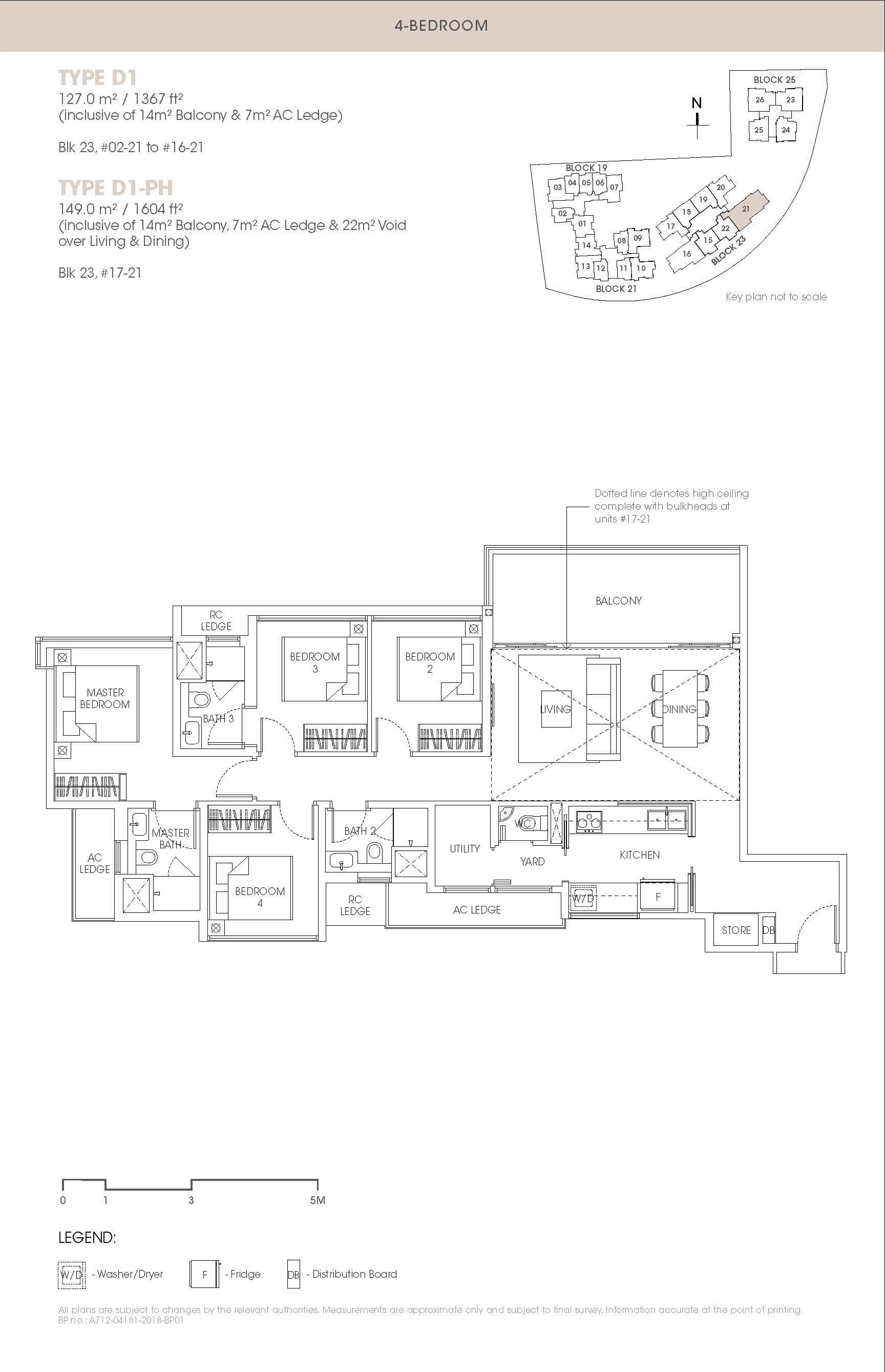 The Antares Floor Plan 4-Bedroom Type D1