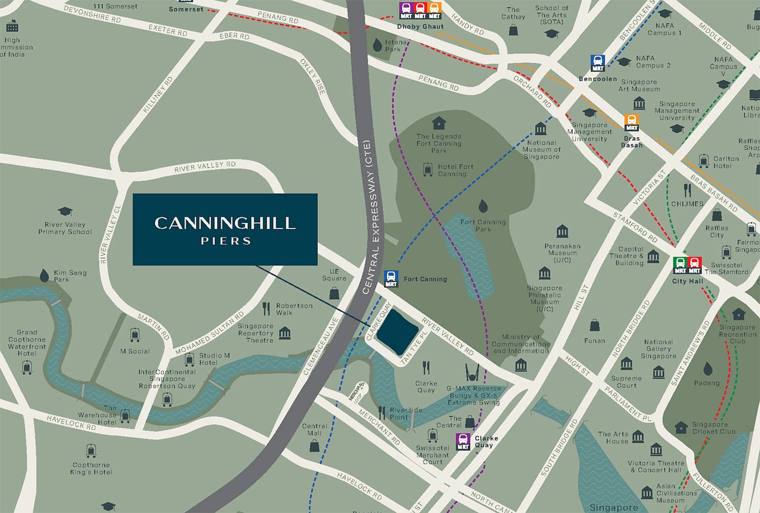 Canninghill Piers Location