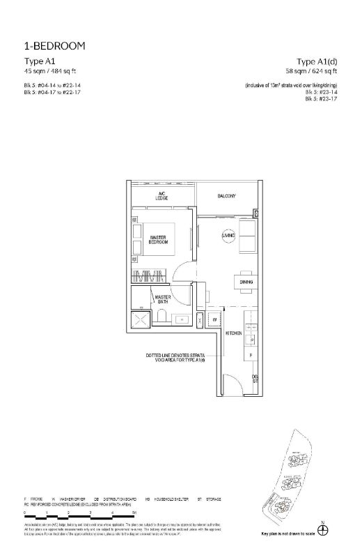 Piccadilly Grand Floor Plan 1-Bedroom Type A1