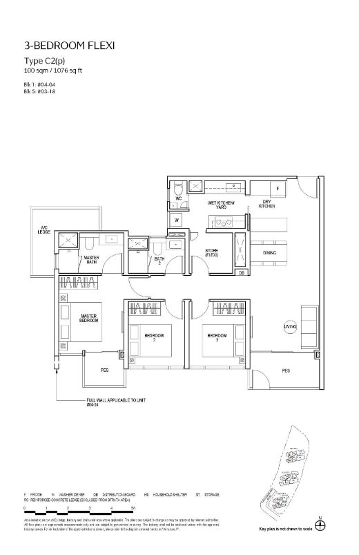 Piccadilly Grand Floor Plan 3-Bedroom Type C2p
