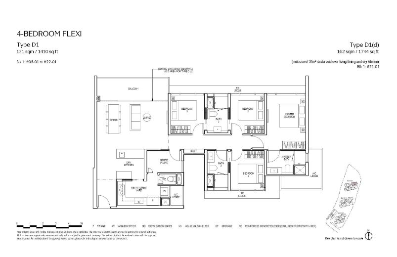 Piccadilly Grand Floor Plan 4-Bedroom Flexi Type D1
