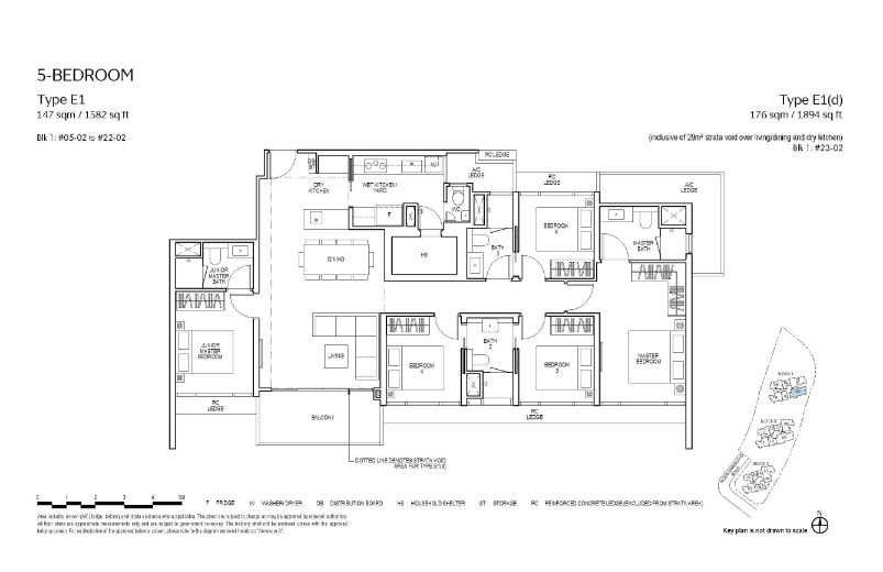 Piccadilly Grand Floor Plan 5-Bedroom Type E1