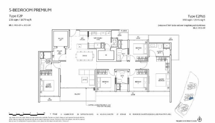 Piccadilly Grand Floor Plan 5-Bedroom Type E2p
