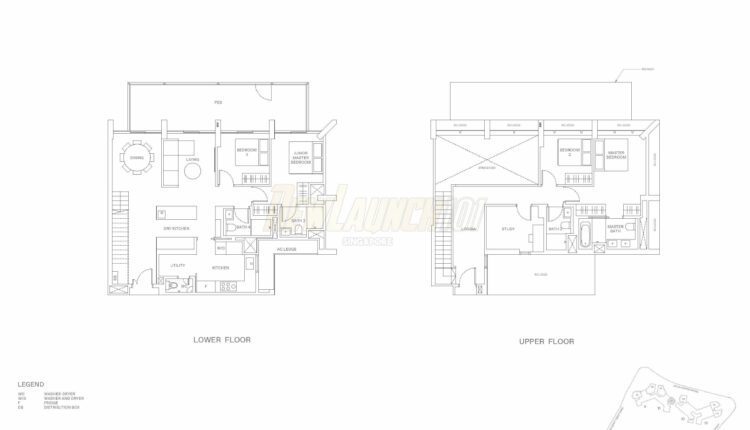 The Reserve Residences Floor Plan - Treetops 4-Bedroom Type G2