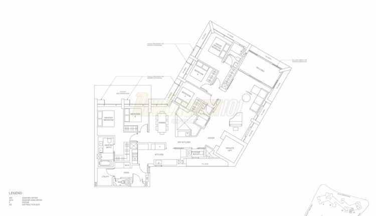The Reserve Residences Floor Plan - Treetops 5-Bedroom Type E2