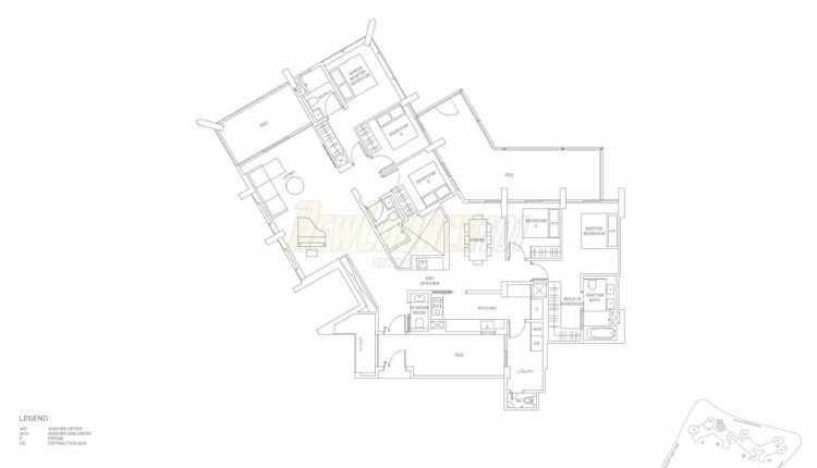 The Reserve Residences Floor Plan - Treetops 5-Bedroom Type G4