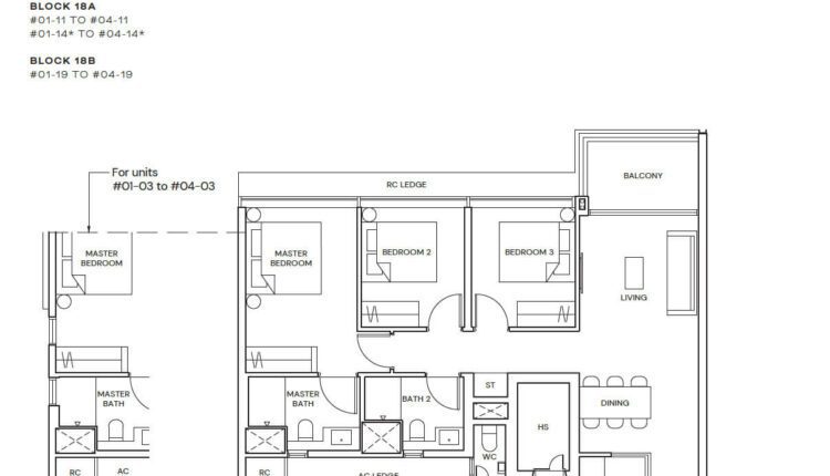 Terra Hill Floor Plan 3-Bedroom Type C6