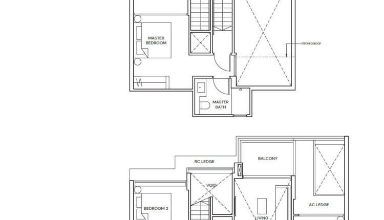 Terra Hill Floor Plan 3-Bedroom Type C8-PH