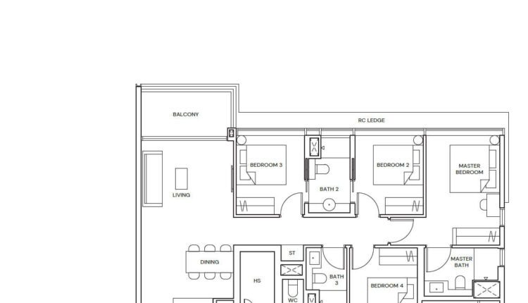 Terra Hill Floor Plan 4-Bedroom Type D3